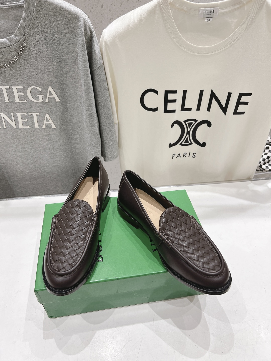 高版本出厂     Bottega Veneta/BV F065 2026ss新款真皮手工编织  Astaire乐福鞋 