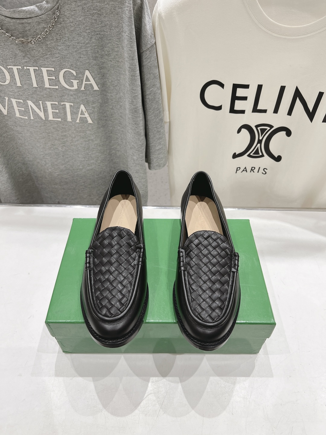 高版本出厂     Bottega Veneta/BV F065 2026ss新款真皮手工编织  Astaire乐福鞋 