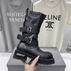 高版本出厂 男码+30 BALENCIAG*巴黎世家F046 2026ss秋冬新款情侣款搭扣中筒机车靴马丁靴 采用 高版本出厂 男码+30 BALENCIAG*巴黎世家F046 2026ss秋冬新款情侣款搭扣中筒机车靴马丁靴 采用