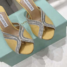 高版本出厂 「ᴀqᴜᴀᴢᴢᴜʀᴀ」AQUAZZURA/菠萝F072 2026ss夏季新款编织高跟拖鞋 ________ 高版本出厂 「ᴀqᴜᴀᴢᴢᴜʀᴀ」AQUAZZURA/菠萝F072 2026ss夏季新款编织高跟拖鞋 ________