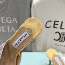 高版本出厂 「ᴀqᴜᴀᴢᴢᴜʀᴀ」AQUAZZURA/菠萝F072 2026ss夏季新款编织高跟拖鞋 ________ 高版本出厂 「ᴀqᴜᴀᴢᴢᴜʀᴀ」AQUAZZURA/菠萝F072 2026ss夏季新款编织高跟拖鞋 ________