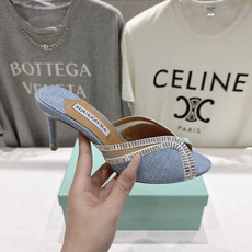 高版本出厂 「ᴀqᴜᴀᴢᴢᴜʀᴀ」AQUAZZURA/菠萝F072 2026ss夏季新款编织高跟拖鞋 ________ 高版本出厂 「ᴀqᴜᴀᴢᴢᴜʀᴀ」AQUAZZURA/菠萝F072 2026ss夏季新款编织高跟拖鞋 ________