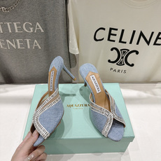 高版本出厂 「ᴀqᴜᴀᴢᴢᴜʀᴀ」AQUAZZURA/菠萝F072 2026ss夏季新款编织高跟拖鞋 ________ 高版本出厂 「ᴀqᴜᴀᴢᴢᴜʀᴀ」AQUAZZURA/菠萝F072 2026ss夏季新款编织高跟拖鞋 ________