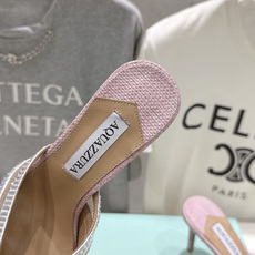 高版本出厂 「ᴀqᴜᴀᴢᴢᴜʀᴀ」AQUAZZURA/菠萝F072 2026ss夏季新款编织高跟拖鞋 ________ 高版本出厂 「ᴀqᴜᴀᴢᴢᴜʀᴀ」AQUAZZURA/菠萝F072 2026ss夏季新款编织高跟拖鞋 ________