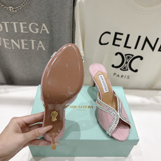 高版本出厂 「ᴀqᴜᴀᴢᴢᴜʀᴀ」AQUAZZURA/菠萝F072 2026ss夏季新款编织高跟拖鞋 ________ 高版本出厂 「ᴀqᴜᴀᴢᴢᴜʀᴀ」AQUAZZURA/菠萝F072 2026ss夏季新款编织高跟拖鞋 ________