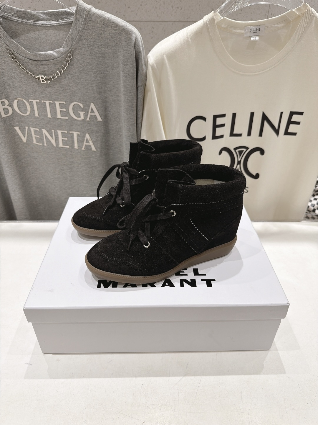 高版本出厂 Isabel Marant/伊莎贝尔2026ss春夏新款内增高拼色高帮休闲鞋小短靴 超级有高级感上脚超好 高版本出厂 Isabel Marant/伊莎贝尔2026ss春夏新款内增高拼色高帮休闲鞋小短靴 超级有高级感上脚超好
