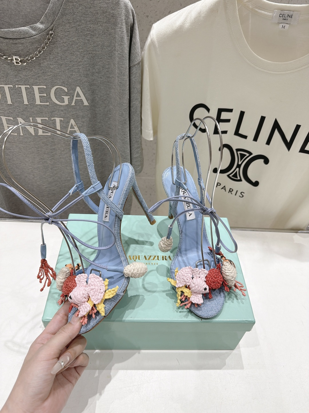高版本出厂 「ᴀqᴜᴀᴢᴢᴜʀᴀ」AQUAZZURA/菠萝F072 2026ss新款海洋风编织配饰高跟鞋凉鞋 ____ 高版本出厂 「ᴀqᴜᴀᴢᴢᴜʀᴀ」AQUAZZURA/菠萝F072 2026ss新款海洋风编织配饰高跟鞋凉鞋 ____