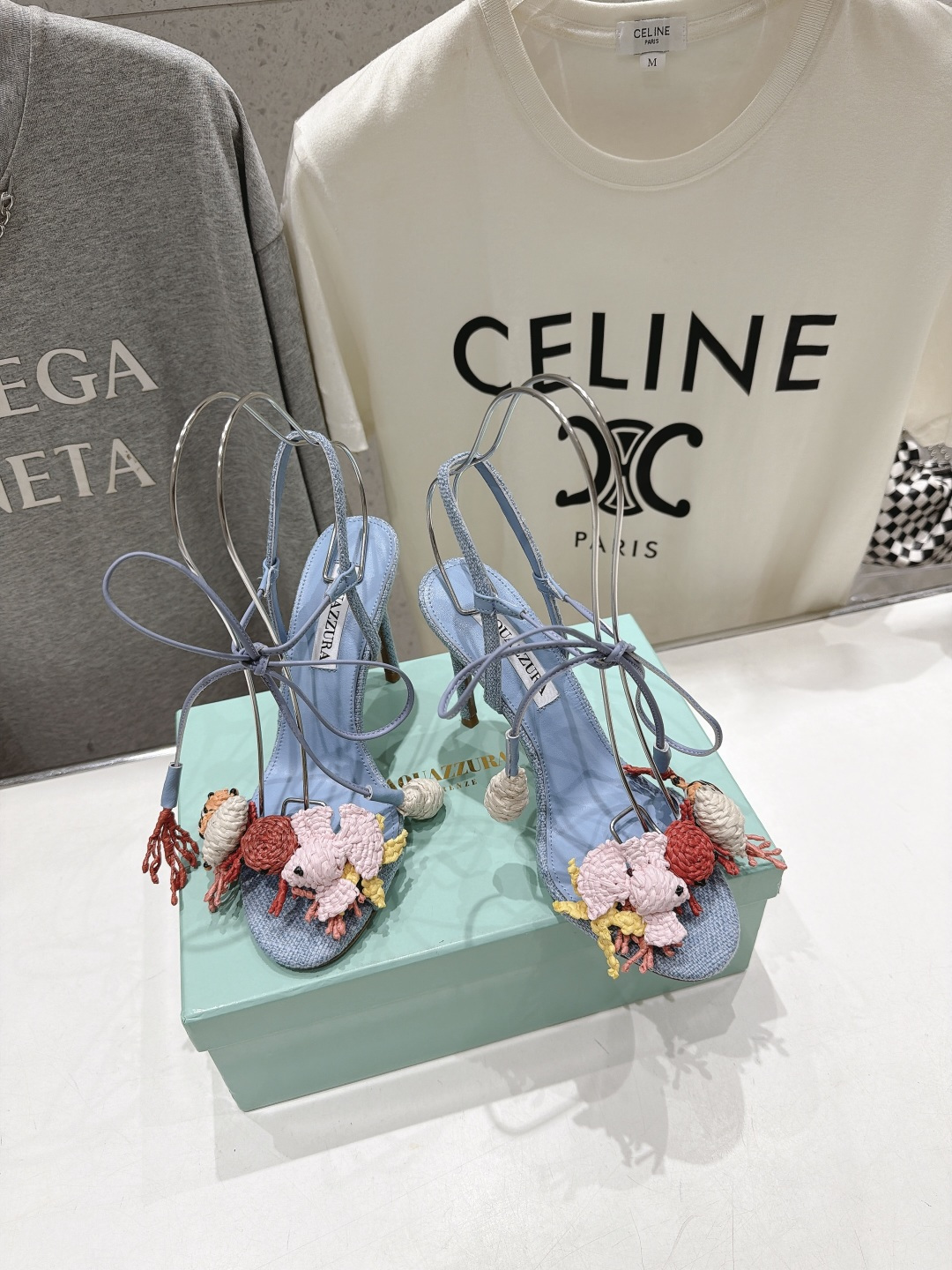 高版本出厂 「ᴀqᴜᴀᴢᴢᴜʀᴀ」AQUAZZURA/菠萝F072 2026ss新款海洋风编织配饰高跟鞋凉鞋 ____ 高版本出厂 「ᴀqᴜᴀᴢᴢᴜʀᴀ」AQUAZZURA/菠萝F072 2026ss新款海洋风编织配饰高跟鞋凉鞋 ____