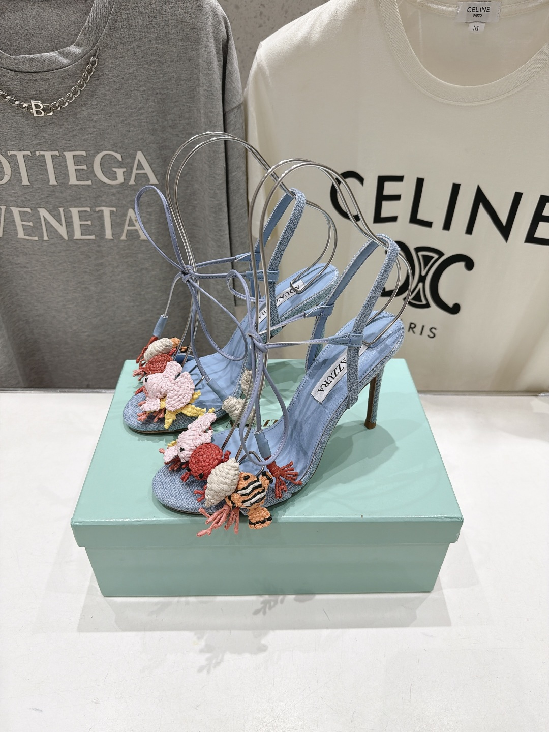 高版本出厂 「ᴀqᴜᴀᴢᴢᴜʀᴀ」AQUAZZURA/菠萝F072 2026ss新款海洋风编织配饰高跟鞋凉鞋 ____ 高版本出厂 「ᴀqᴜᴀᴢᴢᴜʀᴀ」AQUAZZURA/菠萝F072 2026ss新款海洋风编织配饰高跟鞋凉鞋 ____