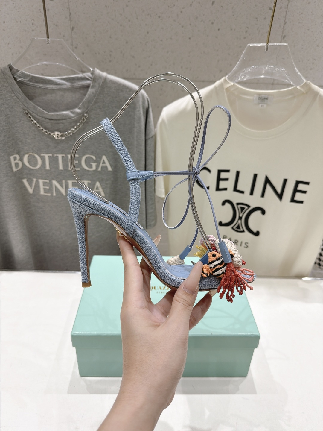 高版本出厂 「ᴀqᴜᴀᴢᴢᴜʀᴀ」AQUAZZURA/菠萝F072 2026ss新款海洋风编织配饰高跟鞋凉鞋 ____ 高版本出厂 「ᴀqᴜᴀᴢᴢᴜʀᴀ」AQUAZZURA/菠萝F072 2026ss新款海洋风编织配饰高跟鞋凉鞋 ____