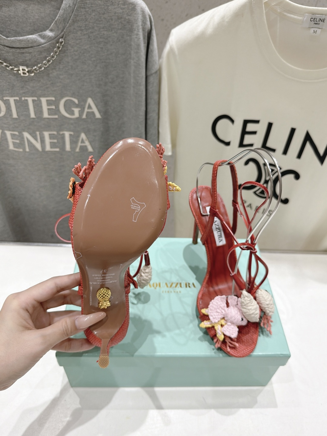 高版本出厂 「ᴀqᴜᴀᴢᴢᴜʀᴀ」AQUAZZURA/菠萝F072 2026ss新款海洋风编织配饰高跟鞋凉鞋 ____ 高版本出厂 「ᴀqᴜᴀᴢᴢᴜʀᴀ」AQUAZZURA/菠萝F072 2026ss新款海洋风编织配饰高跟鞋凉鞋 ____