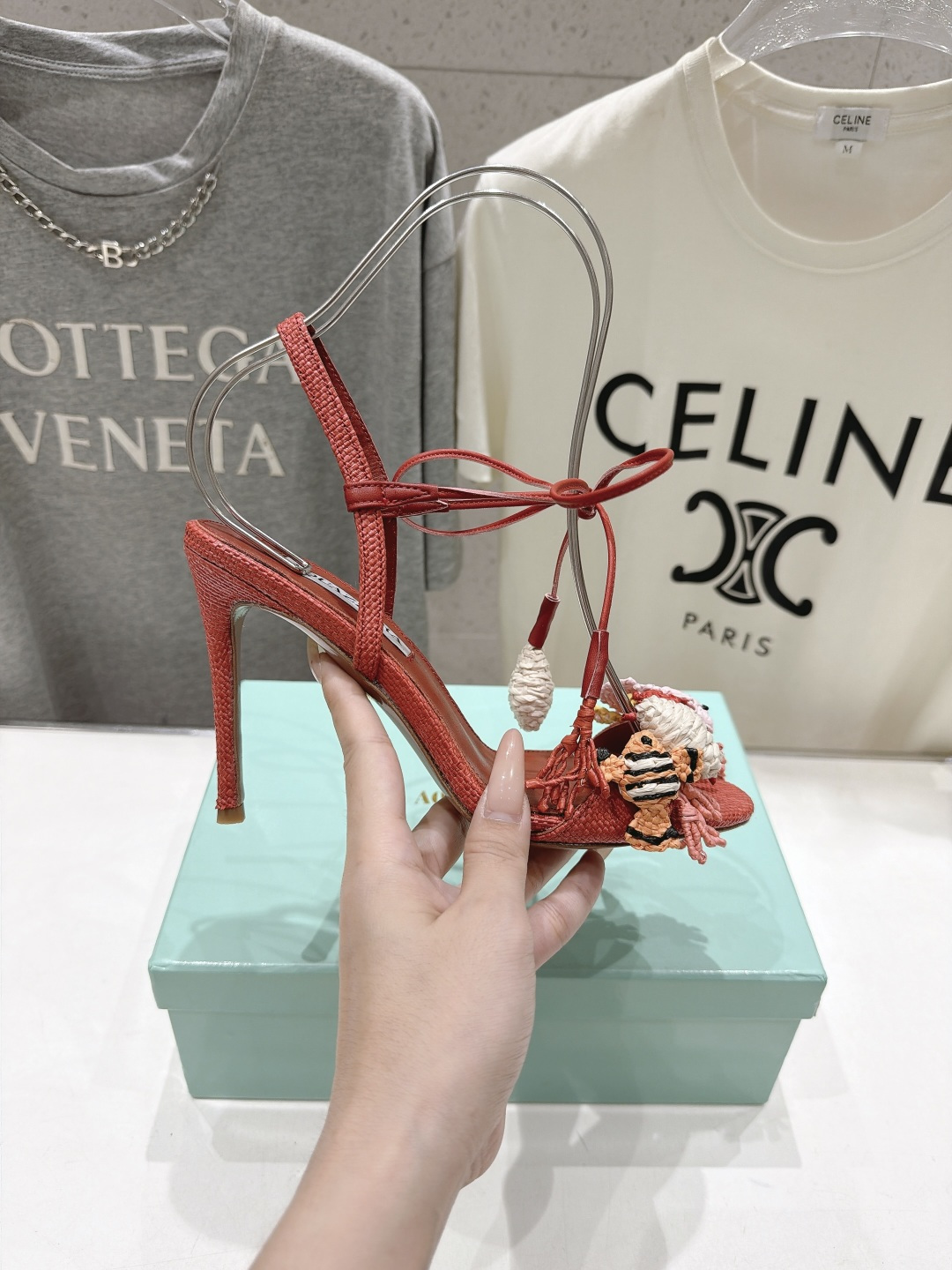 高版本出厂 「ᴀqᴜᴀᴢᴢᴜʀᴀ」AQUAZZURA/菠萝F072 2026ss新款海洋风编织配饰高跟鞋凉鞋 ____ 高版本出厂 「ᴀqᴜᴀᴢᴢᴜʀᴀ」AQUAZZURA/菠萝F072 2026ss新款海洋风编织配饰高跟鞋凉鞋 ____
