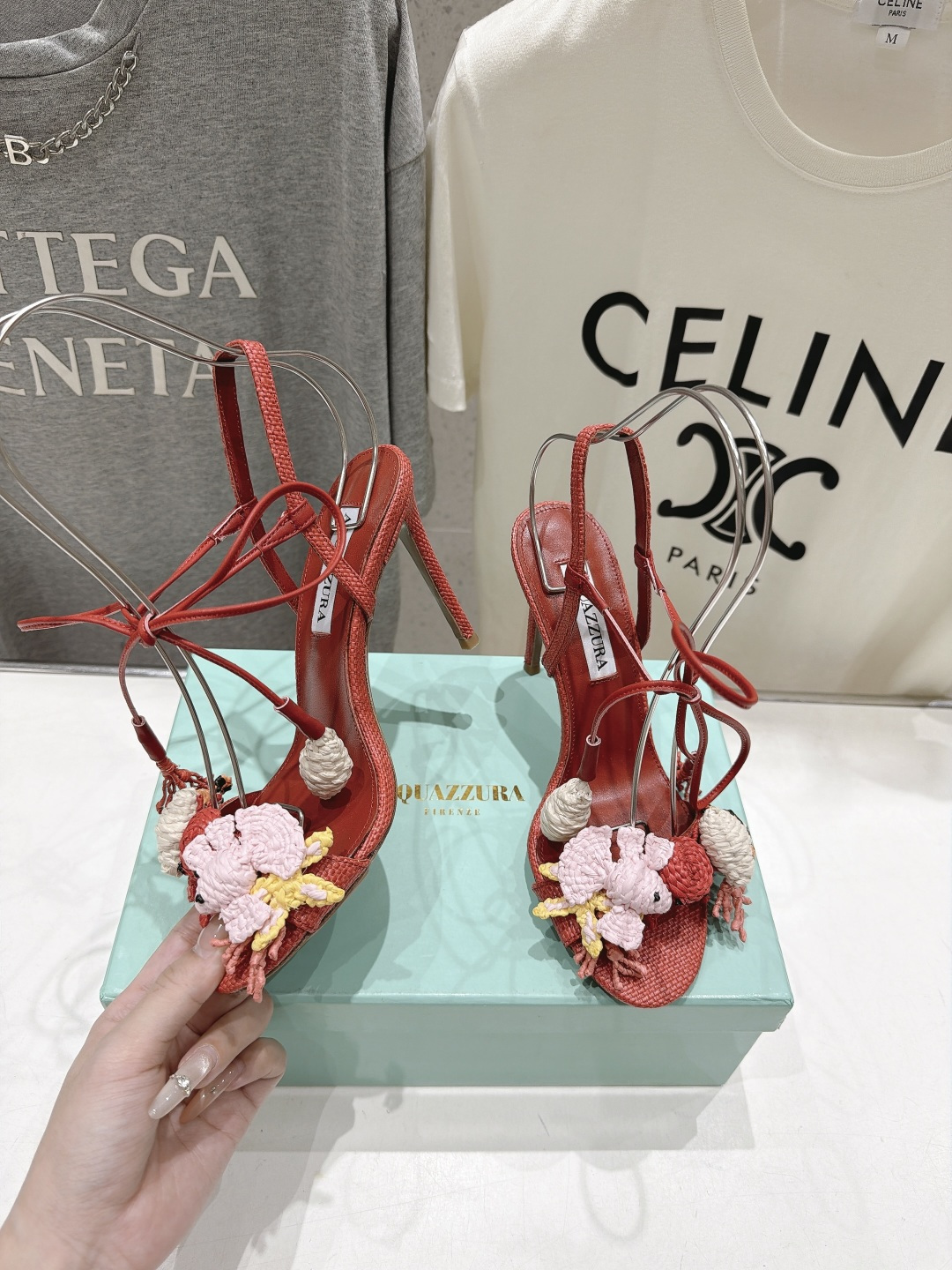 高版本出厂 「ᴀqᴜᴀᴢᴢᴜʀᴀ」AQUAZZURA/菠萝F072 2026ss新款海洋风编织配饰高跟鞋凉鞋 ____ 高版本出厂 「ᴀqᴜᴀᴢᴢᴜʀᴀ」AQUAZZURA/菠萝F072 2026ss新款海洋风编织配饰高跟鞋凉鞋 ____