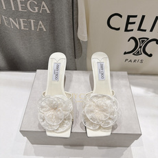 高版本出厂 JIMMY CHOO*|JC/吉米周2026ss新款简约蕾丝网纱小猫跟高跟鞋拖鞋 原版套楦,完美的线条, 高版本出厂 JIMMY CHOO*|JC/吉米周2026ss新款简约蕾丝网纱小猫跟高跟鞋拖鞋 原版套楦,完美的线条,