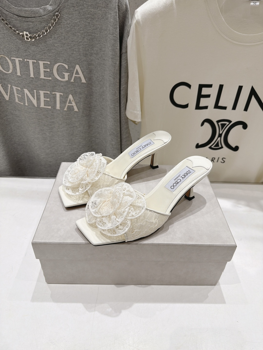 高版本出厂 JIMMY CHOO*|JC/吉米周2026ss新款简约蕾丝网纱小猫跟高跟鞋拖鞋 原版套楦,完美的线条, 高版本出厂 JIMMY CHOO*|JC/吉米周2026ss新款简约蕾丝网纱小猫跟高跟鞋拖鞋 原版套楦,完美的线条,