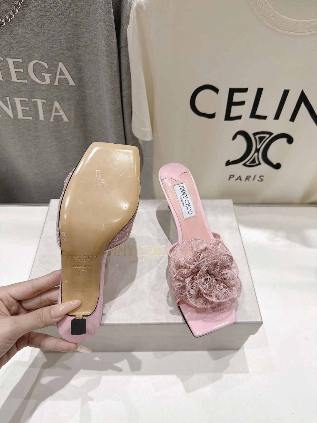 高版本出厂 JIMMY CHOO*|JC/吉米周2026ss新款简约蕾丝网纱小猫跟高跟鞋拖鞋 原版套楦,完美的线条, 高版本出厂 JIMMY CHOO*|JC/吉米周2026ss新款简约蕾丝网纱小猫跟高跟鞋拖鞋 原版套楦,完美的线条,