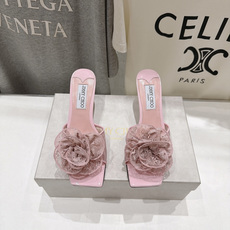 高版本出厂 JIMMY CHOO*|JC/吉米周2026ss新款简约蕾丝网纱小猫跟高跟鞋拖鞋 原版套楦,完美的线条, 高版本出厂 JIMMY CHOO*|JC/吉米周2026ss新款简约蕾丝网纱小猫跟高跟鞋拖鞋 原版套楦,完美的线条,