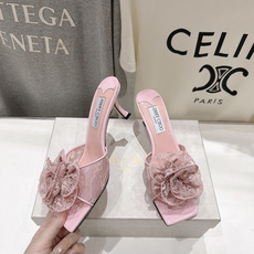 高版本出厂 JIMMY CHOO*|JC/吉米周2026ss新款简约蕾丝网纱小猫跟高跟鞋拖鞋 原版套楦,完美的线条, 高版本出厂 JIMMY CHOO*|JC/吉米周2026ss新款简约蕾丝网纱小猫跟高跟鞋拖鞋 原版套楦,完美的线条,