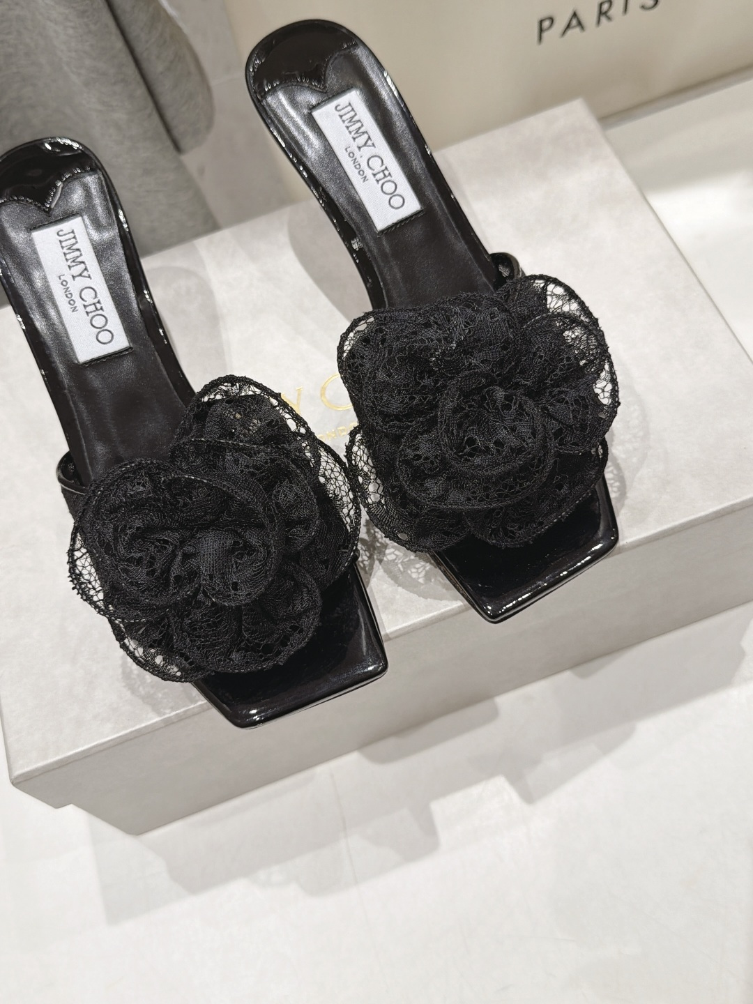 高版本出厂 JIMMY CHOO*|JC/吉米周2026ss新款简约蕾丝网纱小猫跟高跟鞋拖鞋 原版套楦,完美的线条, 高版本出厂 JIMMY CHOO*|JC/吉米周2026ss新款简约蕾丝网纱小猫跟高跟鞋拖鞋 原版套楦,完美的线条,