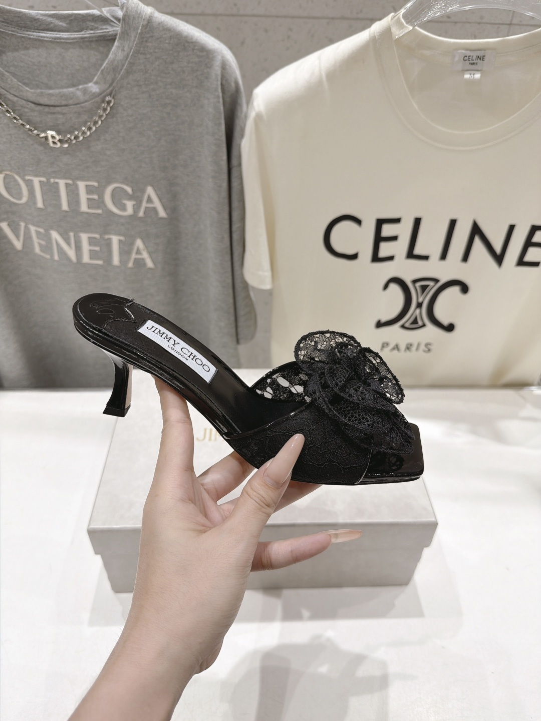 高版本出厂 JIMMY CHOO*|JC/吉米周2026ss新款简约蕾丝网纱小猫跟高跟鞋拖鞋 原版套楦,完美的线条, 高版本出厂 JIMMY CHOO*|JC/吉米周2026ss新款简约蕾丝网纱小猫跟高跟鞋拖鞋 原版套楦,完美的线条,