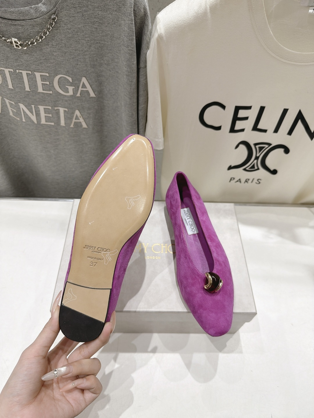 高版本出厂 JIMMY CHOO*|JC/吉米周2026ss夏季新款玛丽珍平底鞋时装鞋单鞋 原版套楦,完美的线条,简 高版本出厂 JIMMY CHOO*|JC/吉米周2026ss夏季新款玛丽珍平底鞋时装鞋单鞋 原版套楦,完美的线条,简