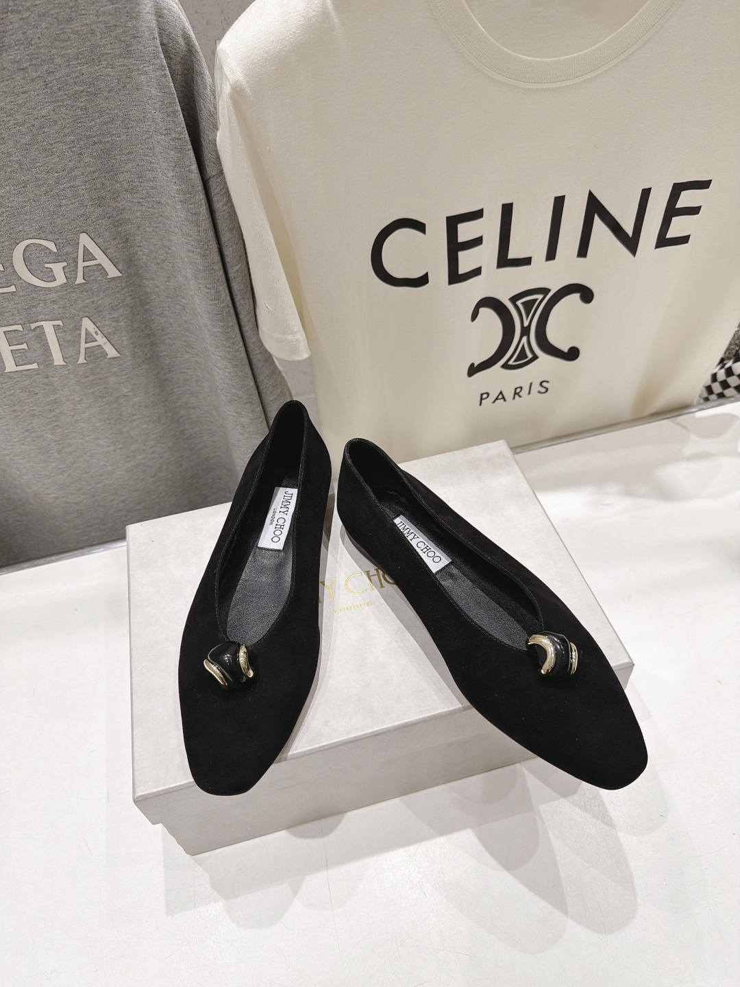 高版本出厂   JIMMY CHOO*｜JC/吉米周2026ss夏季新款玛丽珍平底鞋时装鞋单鞋 原版套楦，完美的线条，简