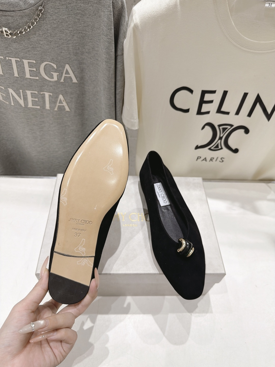 高版本出厂   JIMMY CHOO*｜JC/吉米周2026ss夏季新款玛丽珍平底鞋时装鞋单鞋 原版套楦，完美的线条，简
