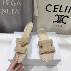 高版本出厂 Celine*塞琳F037 2026ss思琳夏季新款凯旋门Logo平底拖鞋 高级感十足 网红ins种草神 高版本出厂 Celine*塞琳F037 2026ss思琳夏季新款凯旋门Logo平底拖鞋 高级感十足 网红ins种草神