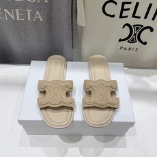 高版本出厂 Celine*塞琳F037 2026ss思琳夏季新款凯旋门Logo平底拖鞋 高级感十足 网红ins种草神 高版本出厂 Celine*塞琳F037 2026ss思琳夏季新款凯旋门Logo平底拖鞋 高级感十足 网红ins种草神