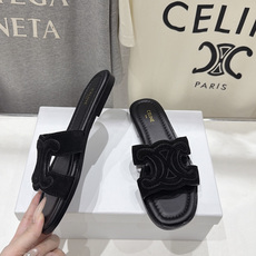 高版本出厂 Celine*塞琳F037 2026ss思琳夏季新款凯旋门Logo平底拖鞋 高级感十足 网红ins种草神 高版本出厂 Celine*塞琳F037 2026ss思琳夏季新款凯旋门Logo平底拖鞋 高级感十足 网红ins种草神