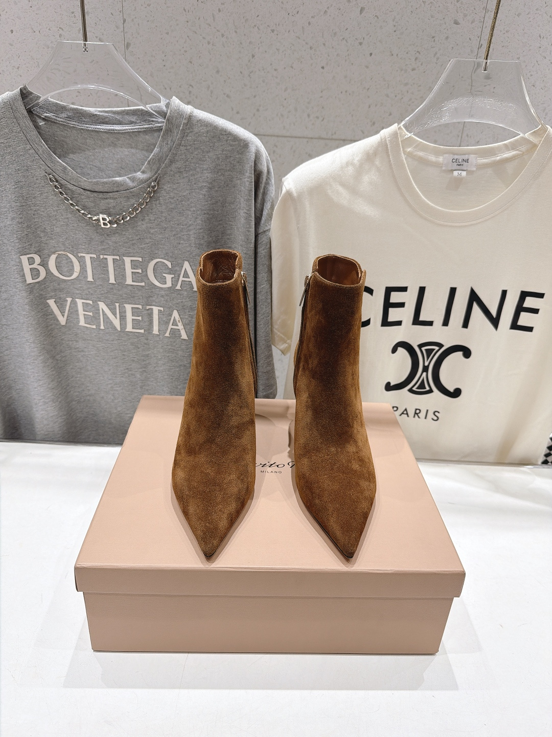 高版本出厂 Gianvito Rossi/吉安维托·罗西 F025 2026ss秋冬新款性感尖头高跟短靴 Gianv 高版本出厂 Gianvito Rossi/吉安维托·罗西 F025 2026ss秋冬新款性感尖头高跟短靴 Gianv