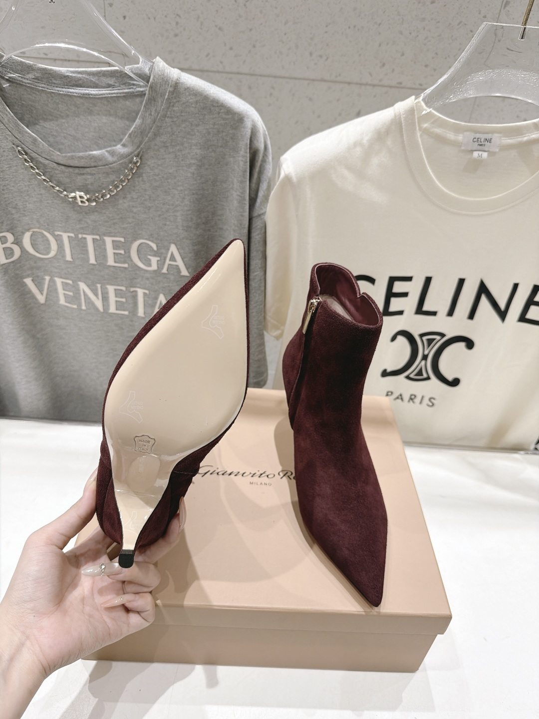 高版本出厂 Gianvito Rossi/吉安维托·罗西 F025 2026ss秋冬新款性感尖头高跟短靴 Gianv 高版本出厂 Gianvito Rossi/吉安维托·罗西 F025 2026ss秋冬新款性感尖头高跟短靴 Gianv