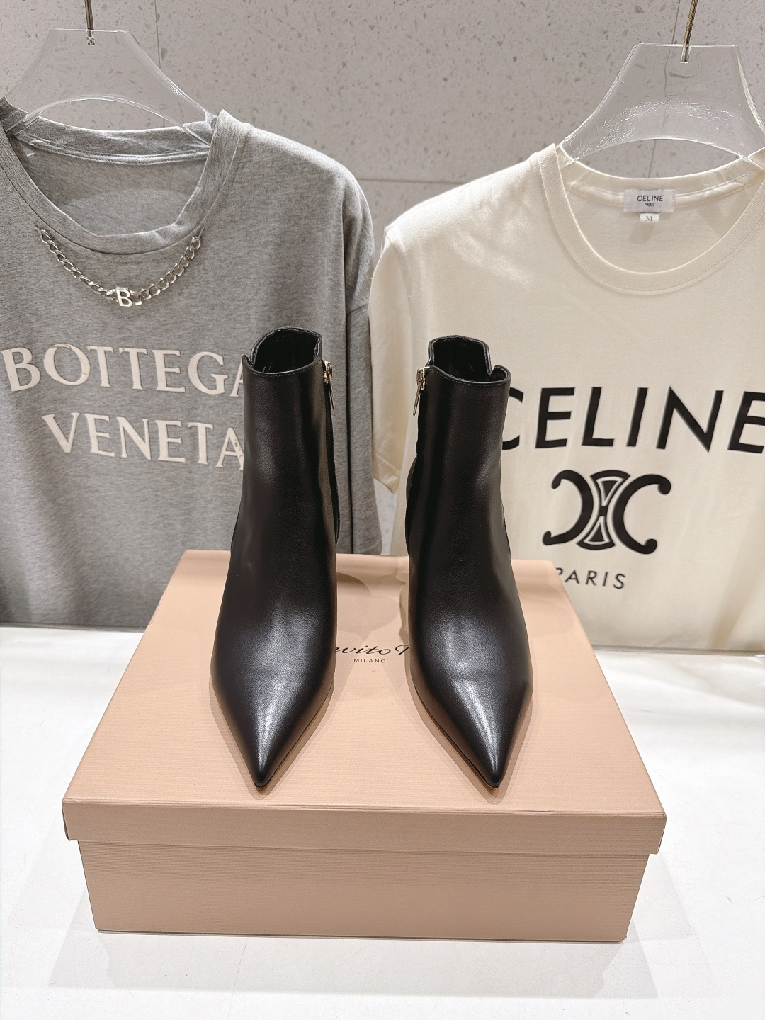高版本出厂 Gianvito Rossi/吉安维托·罗西 F025 2026ss秋冬新款性感尖头高跟短靴 Gianv 高版本出厂 Gianvito Rossi/吉安维托·罗西 F025 2026ss秋冬新款性感尖头高跟短靴 Gianv