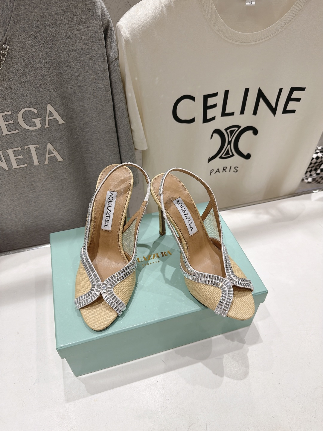 高版本出厂  「ᴀqᴜᴀᴢᴢᴜʀᴀ」AQUAZZURA/菠萝F072 2026ss夏季新款编织高跟鞋凉鞋 _______