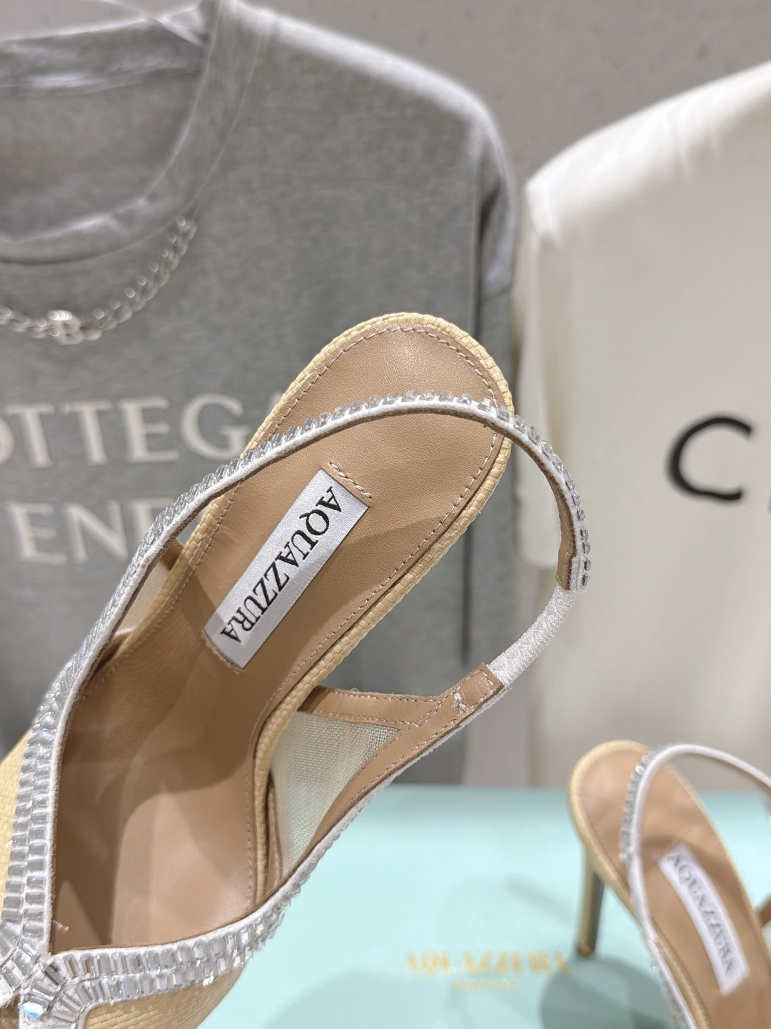 高版本出厂  「ᴀqᴜᴀᴢᴢᴜʀᴀ」AQUAZZURA/菠萝F072 2026ss夏季新款编织高跟鞋凉鞋 _______