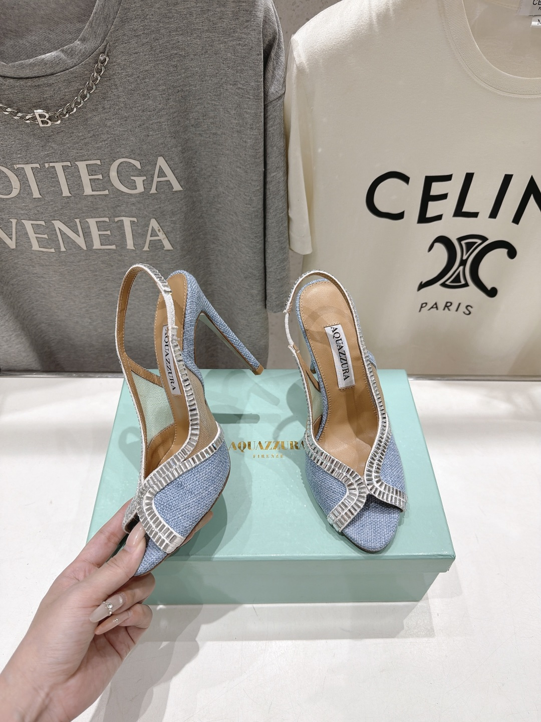 高版本出厂 「ᴀqᴜᴀᴢᴢᴜʀᴀ」AQUAZZURA/菠萝F072 2026ss夏季新款编织高跟鞋凉鞋 _______ 高版本出厂 「ᴀqᴜᴀᴢᴢᴜʀᴀ」AQUAZZURA/菠萝F072 2026ss夏季新款编织高跟鞋凉鞋 _______