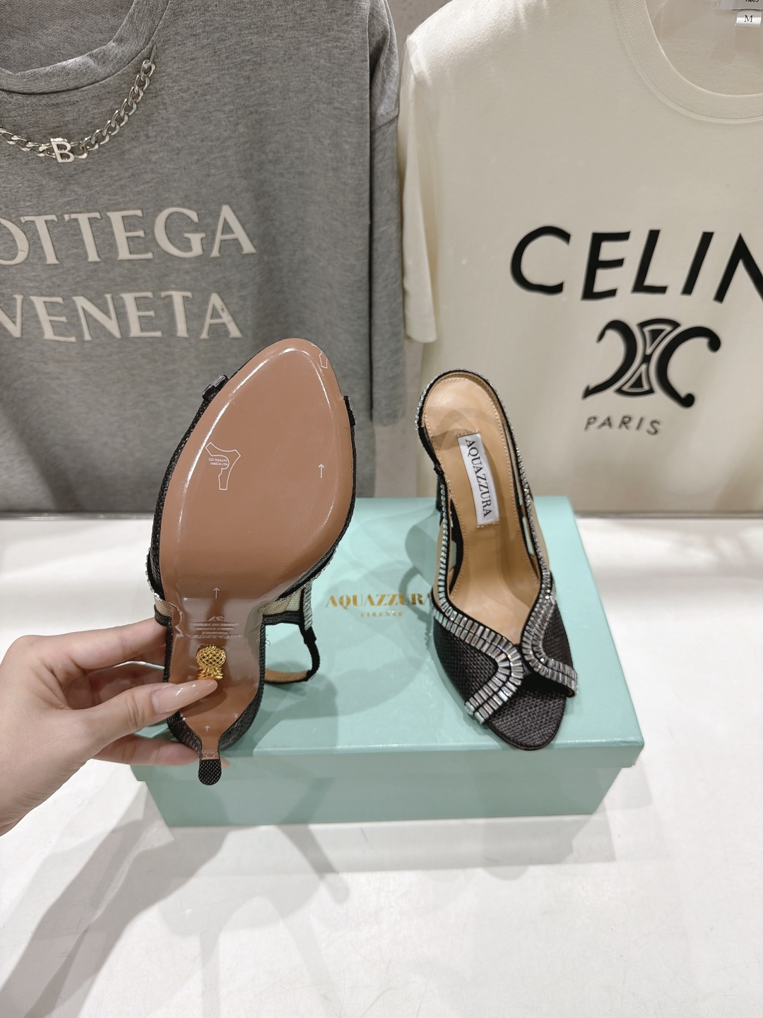 高版本出厂 「ᴀqᴜᴀᴢᴢᴜʀᴀ」AQUAZZURA/菠萝F072 2026ss夏季新款编织高跟鞋凉鞋 _______ 高版本出厂 「ᴀqᴜᴀᴢᴢᴜʀᴀ」AQUAZZURA/菠萝F072 2026ss夏季新款编织高跟鞋凉鞋 _______