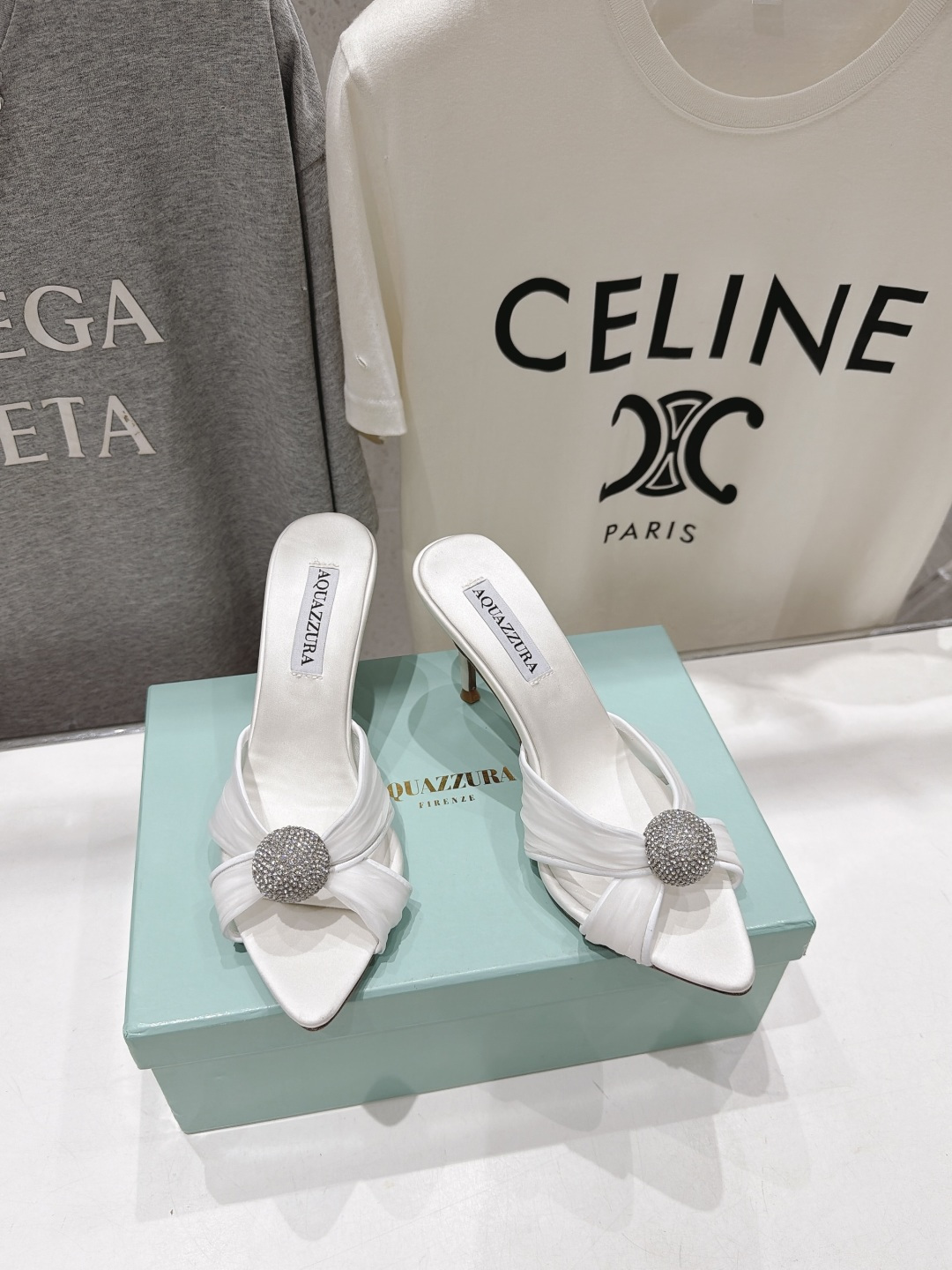高版本出厂 「ᴀqᴜᴀᴢᴢᴜʀᴀ」AQUAZZURA/菠萝F072 2026ss夏季新款尖头高跟拖鞋 ________ 高版本出厂 「ᴀqᴜᴀᴢᴢᴜʀᴀ」AQUAZZURA/菠萝F072 2026ss夏季新款尖头高跟拖鞋 ________