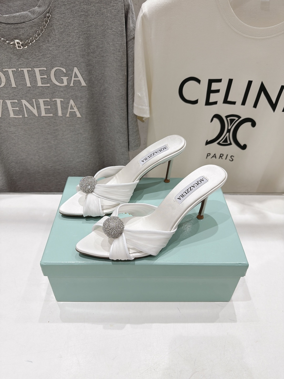高版本出厂 「ᴀqᴜᴀᴢᴢᴜʀᴀ」AQUAZZURA/菠萝F072 2026ss夏季新款尖头高跟拖鞋 ________ 高版本出厂 「ᴀqᴜᴀᴢᴢᴜʀᴀ」AQUAZZURA/菠萝F072 2026ss夏季新款尖头高跟拖鞋 ________