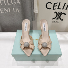 高版本出厂 「ᴀqᴜᴀᴢᴢᴜʀᴀ」AQUAZZURA/菠萝F072 2026ss夏季新款尖头高跟拖鞋 ________ 高版本出厂 「ᴀqᴜᴀᴢᴢᴜʀᴀ」AQUAZZURA/菠萝F072 2026ss夏季新款尖头高跟拖鞋 ________