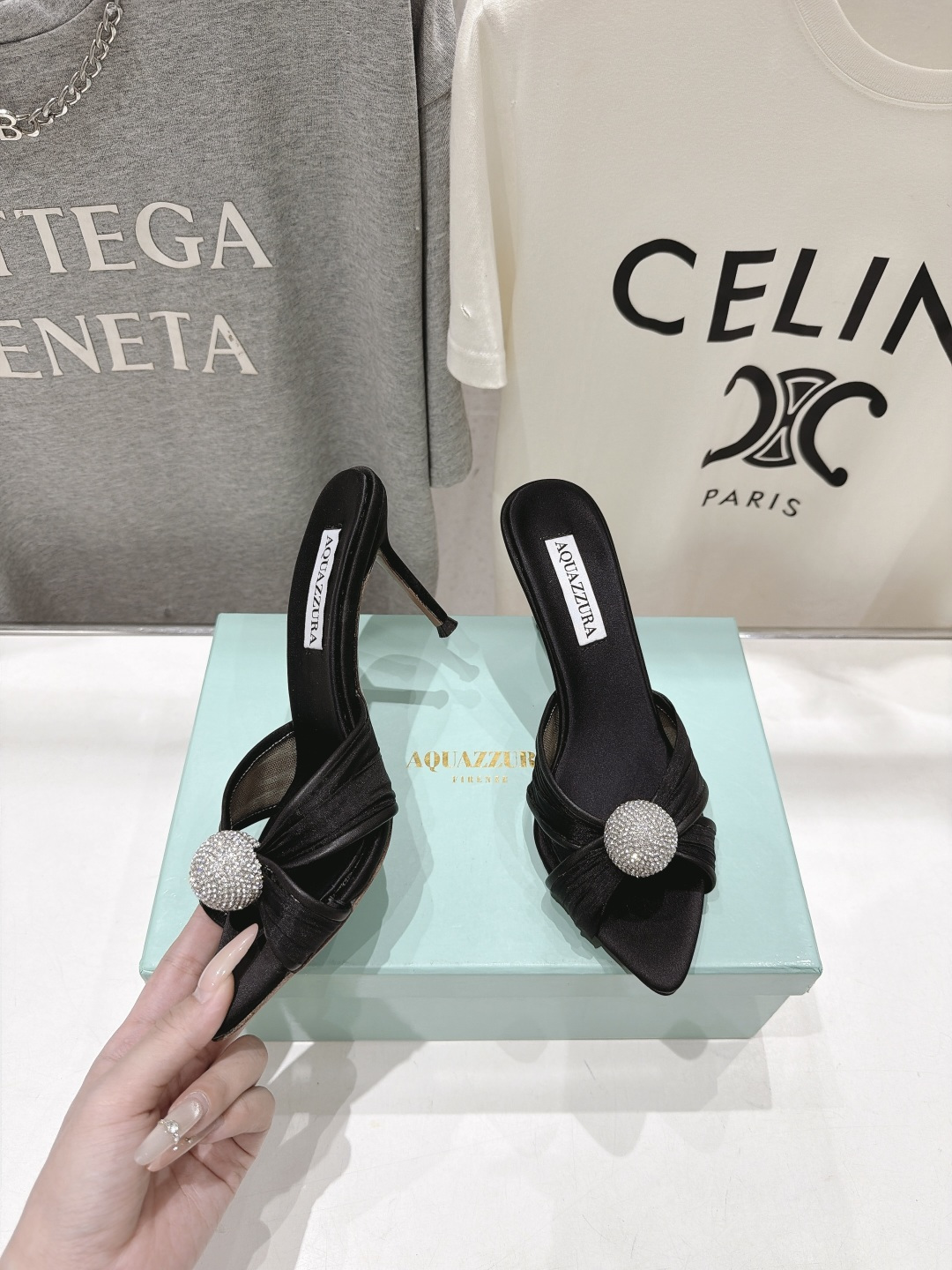 高版本出厂 「ᴀqᴜᴀᴢᴢᴜʀᴀ」AQUAZZURA/菠萝F072 2026ss夏季新款尖头高跟拖鞋 ________ 高版本出厂 「ᴀqᴜᴀᴢᴢᴜʀᴀ」AQUAZZURA/菠萝F072 2026ss夏季新款尖头高跟拖鞋 ________