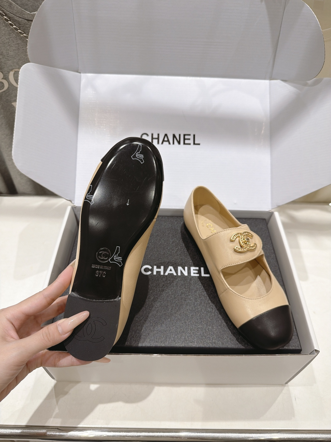 高版本出厂   CHANEL* 香奈儿F022 小香2026ss早秋新款玛丽珍平底鞋单鞋 上脚女人味十足  凸显温柔气质