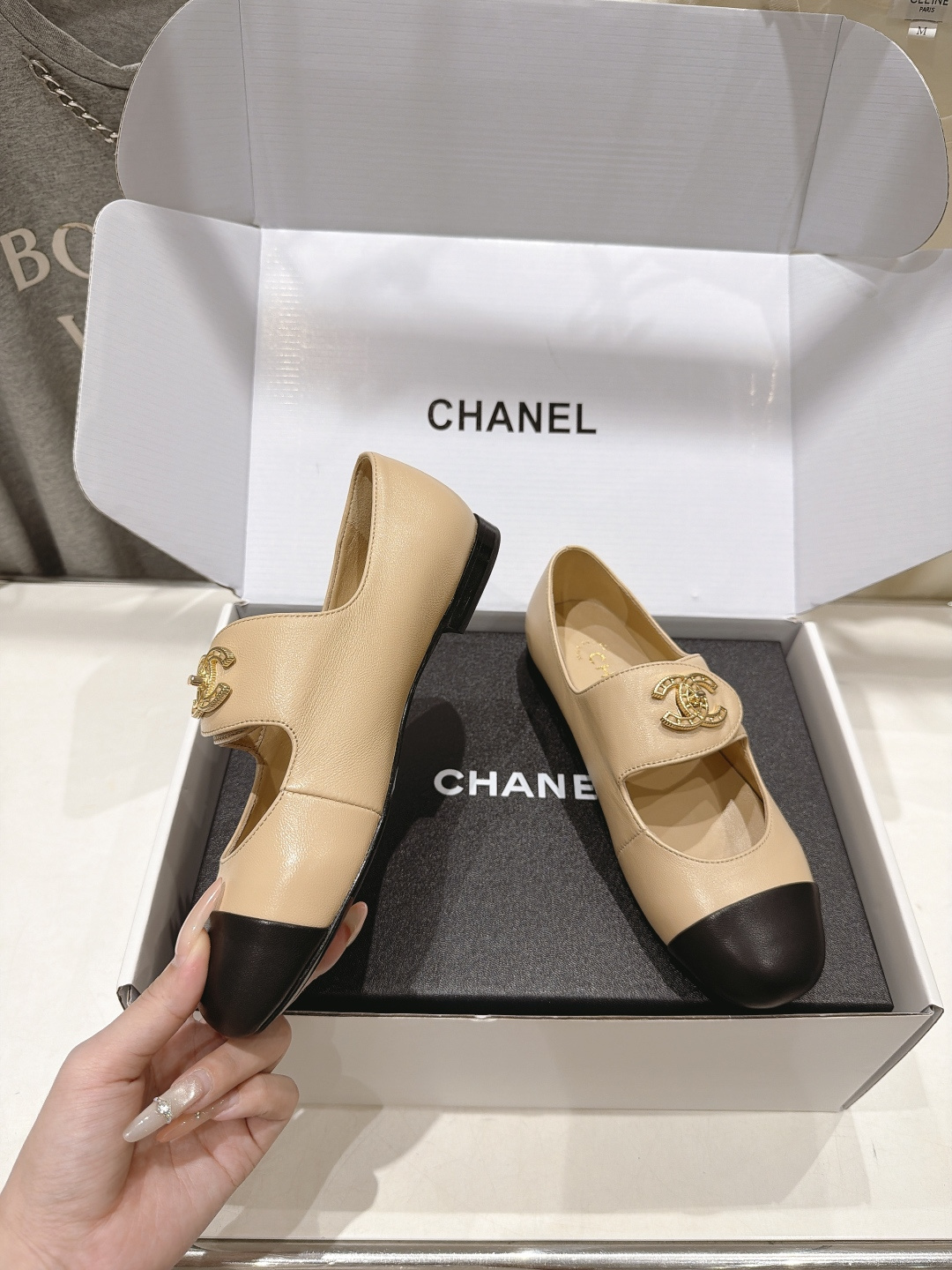 高版本出厂   CHANEL* 香奈儿F022 小香2026ss早秋新款玛丽珍平底鞋单鞋 上脚女人味十足  凸显温柔气质