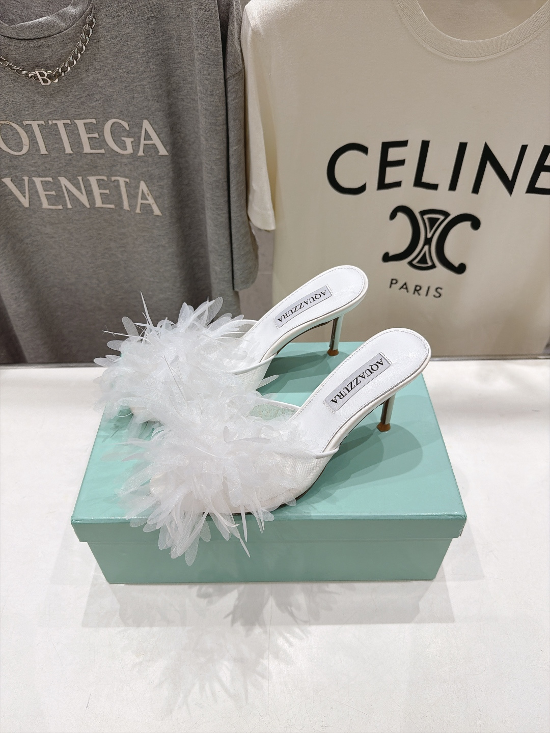 高版本出厂  「ᴀqᴜᴀᴢᴢᴜʀᴀ」AQUAZZURA/菠萝F072 2026ss夏季新款花卉高跟拖鞋 ________
