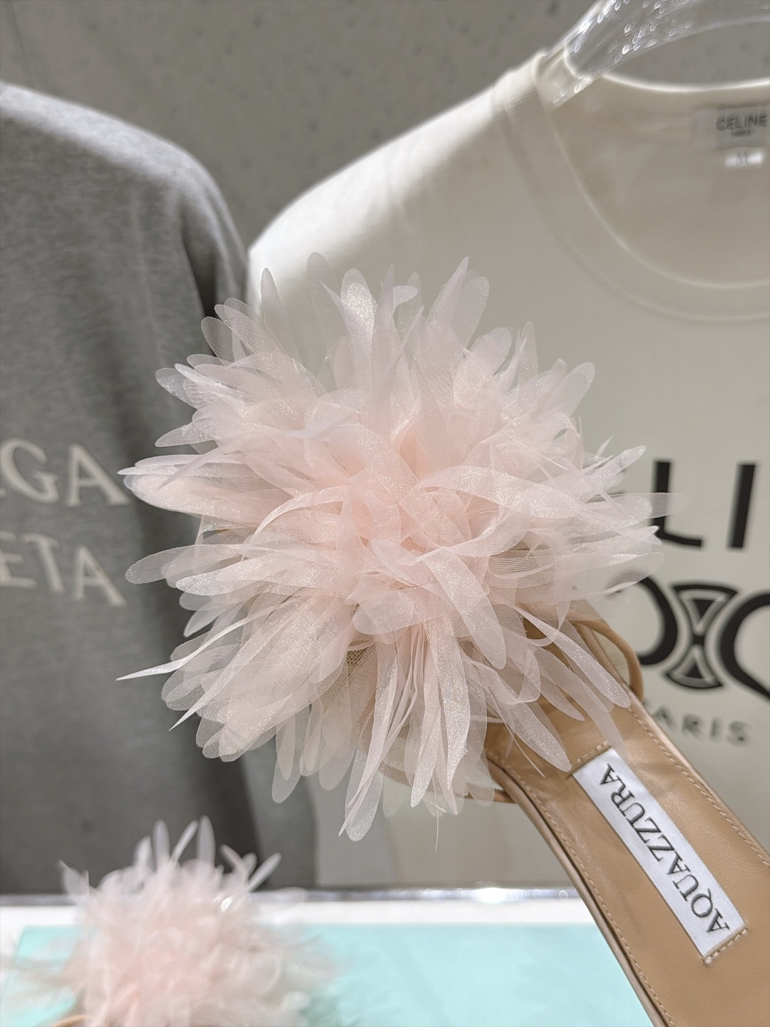 高版本出厂  「ᴀqᴜᴀᴢᴢᴜʀᴀ」AQUAZZURA/菠萝F072 2026ss夏季新款花卉高跟拖鞋 ________