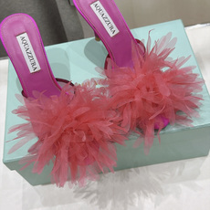 高版本出厂 「ᴀqᴜᴀᴢᴢᴜʀᴀ」AQUAZZURA/菠萝F072 2026ss夏季新款花卉高跟拖鞋 ________ 高版本出厂 「ᴀqᴜᴀᴢᴢᴜʀᴀ」AQUAZZURA/菠萝F072 2026ss夏季新款花卉高跟拖鞋 ________