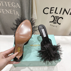 高版本出厂 「ᴀqᴜᴀᴢᴢᴜʀᴀ」AQUAZZURA/菠萝F072 2026ss夏季新款花卉高跟拖鞋 ________ 高版本出厂 「ᴀqᴜᴀᴢᴢᴜʀᴀ」AQUAZZURA/菠萝F072 2026ss夏季新款花卉高跟拖鞋 ________
