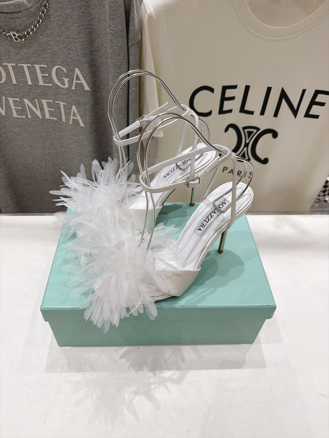 高版本出厂  「ᴀqᴜᴀᴢᴢᴜʀᴀ」AQUAZZURA/菠萝F072 2026ss夏季新款花卉高跟鞋凉鞋 _______