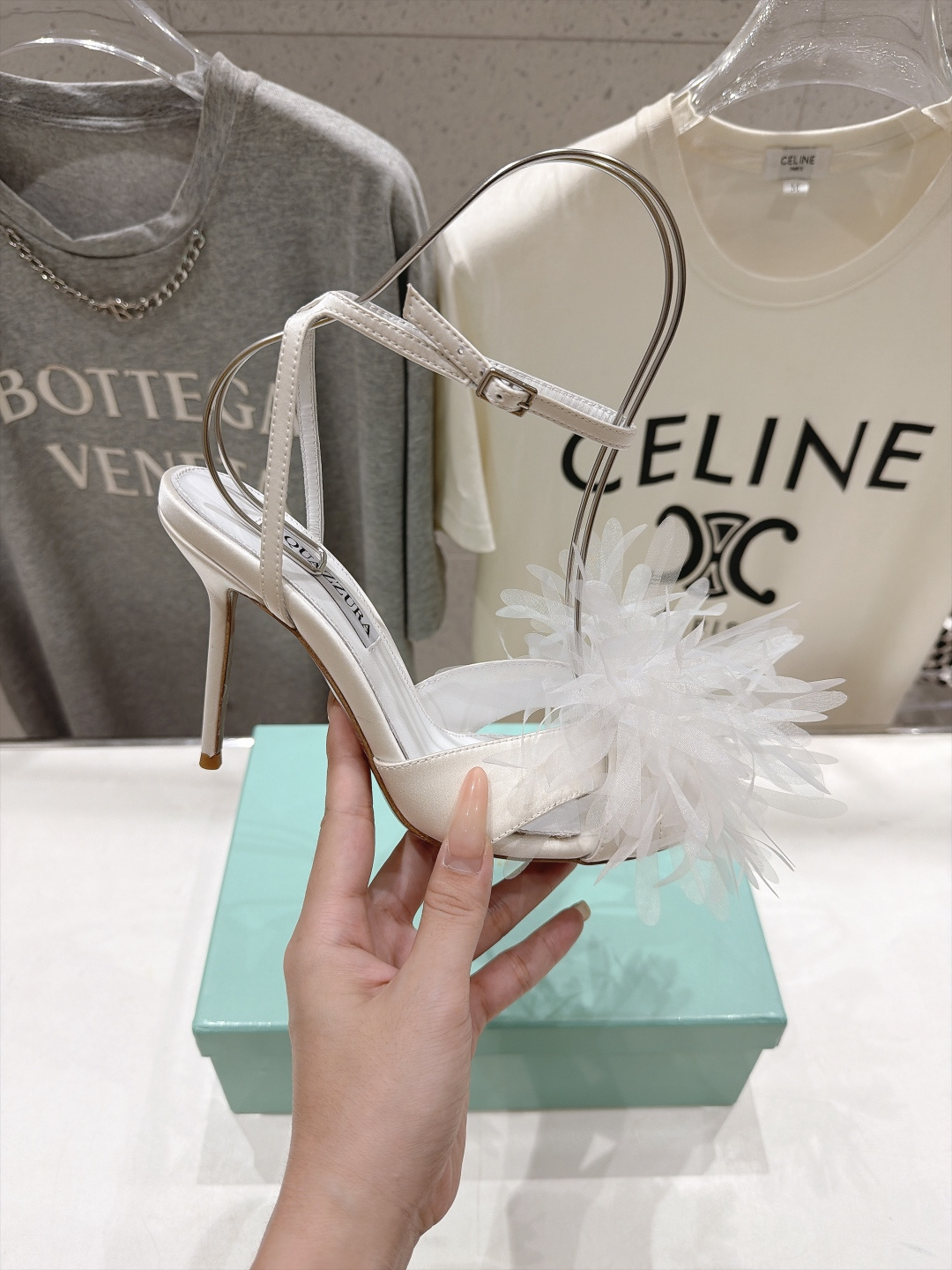 高版本出厂  「ᴀqᴜᴀᴢᴢᴜʀᴀ」AQUAZZURA/菠萝F072 2026ss夏季新款花卉高跟鞋凉鞋 _______