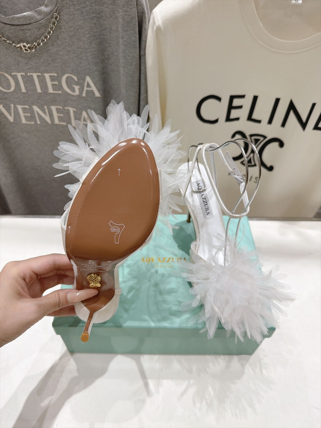 高版本出厂  「ᴀqᴜᴀᴢᴢᴜʀᴀ」AQUAZZURA/菠萝F072 2026ss夏季新款花卉高跟鞋凉鞋 _______
